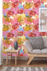 Peony Botanical Wallpaper